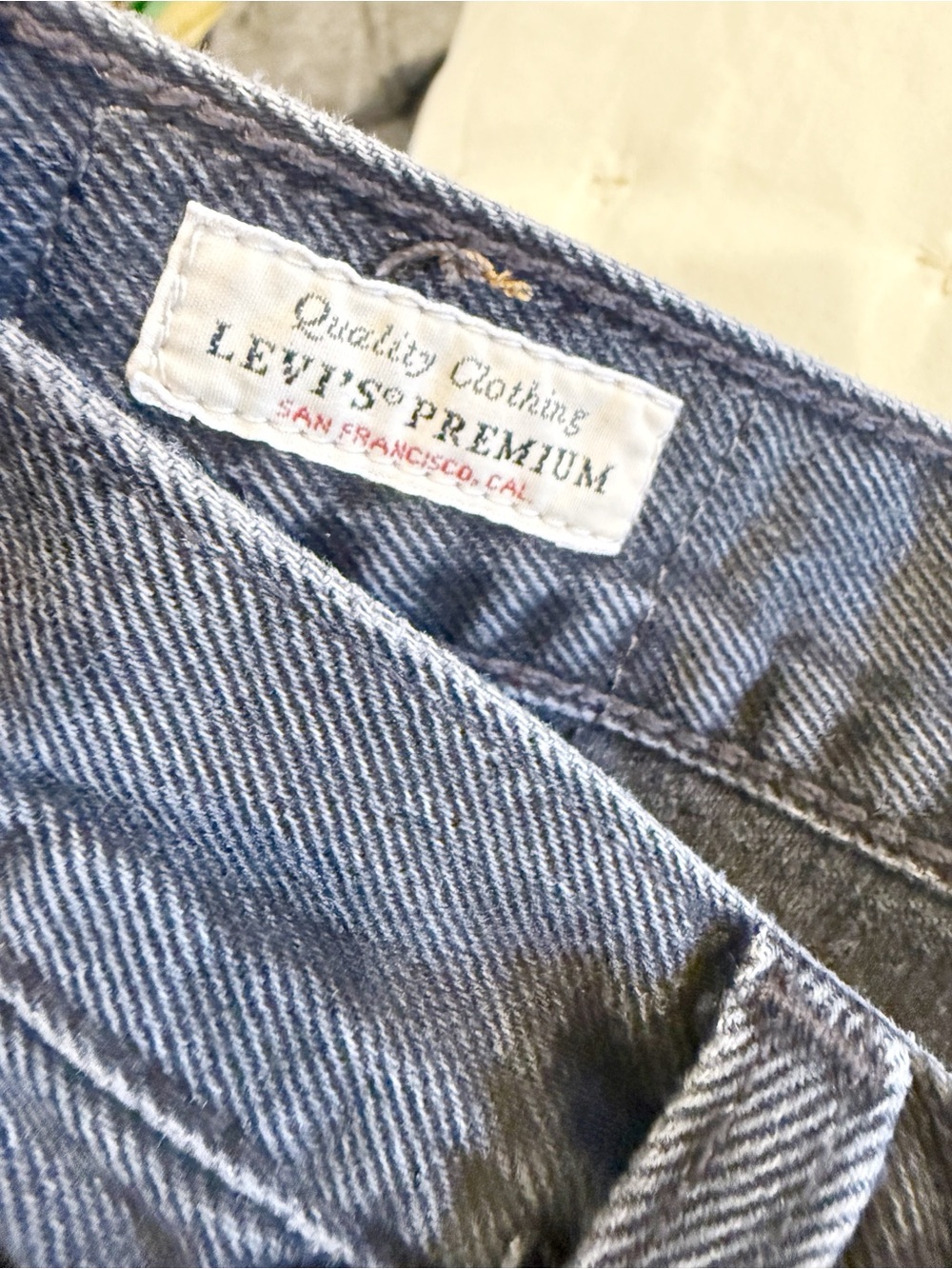 LEVI’S Dad Baggy Jeans in Black Wash size 26 90’s - Picture 8 of 12